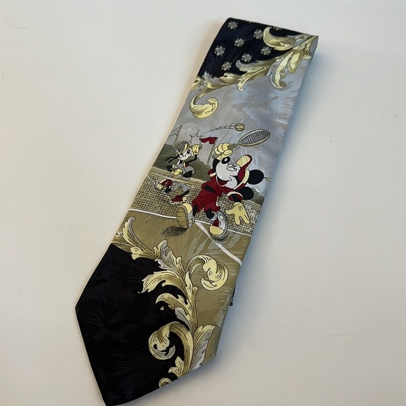 Vintage Mickey Mouse Neck Tie / Disney / Tennis - Picture 2 of 7